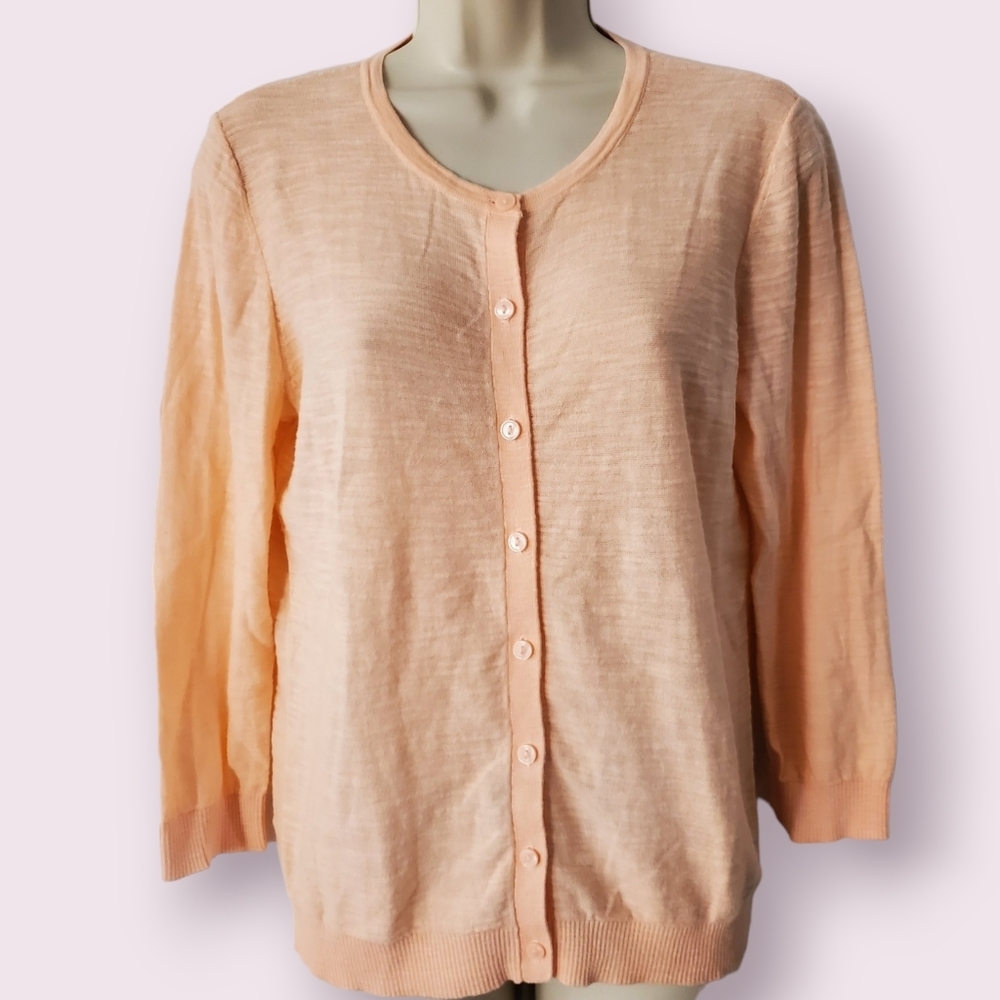 Loft Size Small Pink Button Up Cardigan